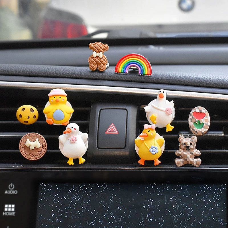 Cute Duck Car Air Outlet Aromatherapy Car Perfume Fragrance Car Fragrant Stone Car Interior Decoration Supplies Decoration car accessories 0Gmi