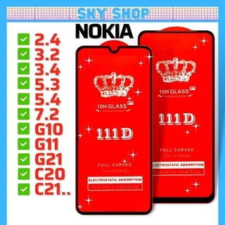 Kính Cường Lực Full màn Nokia 2.4 3.2 3.4 5.3 5.4 7.2 G10 G11 G21 C20 C21 Plus