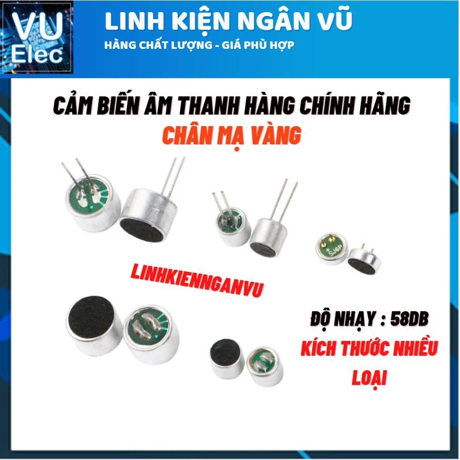 5 Cảm Biến Âm Thanh Siêu Nhạy - Mic thay thế điều khiển Chính hãng nhiều loại