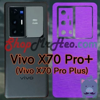 Dán Skin Màu Mặt Sau Lưng Nhôm Xước Vivo X70 Pro Plus - X70 Pro - X60 Pro - X50 Pro