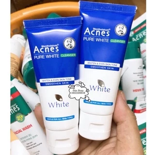 Sữa rửa mặt dưỡng trắng  Acnes Pure White Cleanser  25g Hàng mẫu dùng thử chính hãng rất tiện để túi và mang đi du lịch