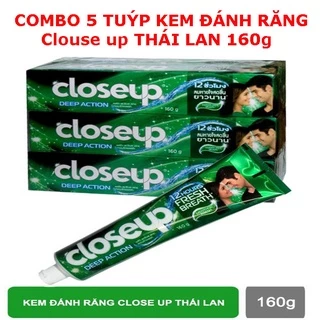 Combo 5 Tuýp Kem đánh răng Closeup Thái Lan 160g