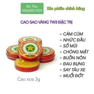 Cao sao vàng TW3 lọ 3g