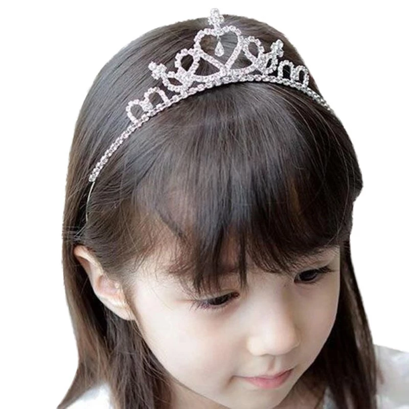 Cài tóc hình vương miện phong cách công chúa cho bé gái
