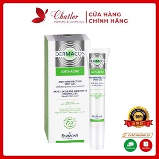 Gel Chấm Mụn Trứng Cá Dermacos Anti-Ance Anti Imperfection Spot Gel 15M