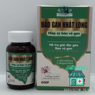 BẢO GAN NHẤT LONG lọ 30 viên - Giải độc gan, bảo vệ gan