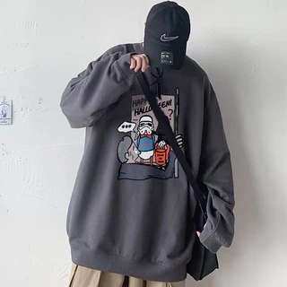 Áo khoác sweater nam nữ unisex form rộng đôi len nỉ ngoại local brand đẹp cặp đôi ulzzang HALLOWEEN