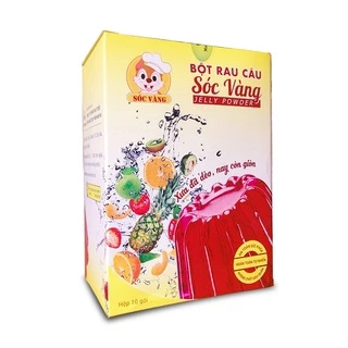 Thạch rau câu Sóc Vàng (hộp 10 gói)