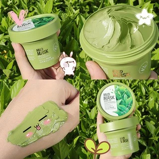 Mặt Nạ Bùn Trà Xanh  Làm Sáng Da Mud Mask Green Tea Fenyi Làm Sạch Mụn Đầu Đen Kiềm Dầu 100g