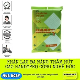 KHĂN LAU THẤM HÚT ĐA NĂNG HANDYPRO CÔNG NGHỆ ĐỨC , TIỆN LỢI HÚT NƯỚC,[CHÍNH HÃNG]( 1 TÚI = 3 TẤM KÍCH THƯỚC 257-315MM )