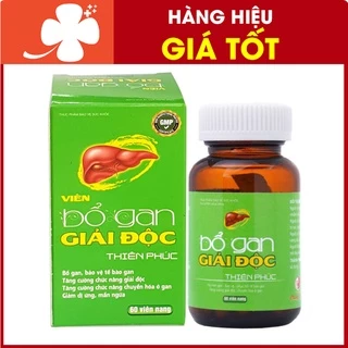 Bổ Gan Giải Độc Thiên Phúc - Hỗ trợ bổ gan, tăng cường chức năng gan (60 viên)