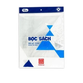 Combo 10 Bìa Nilon Bọc Sách Vở Khổ 19x26,5cm