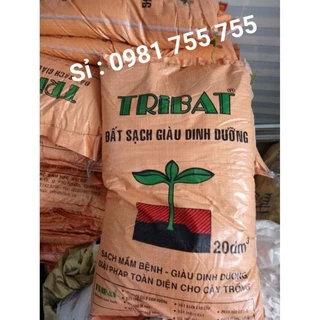 1kg Đất Sạch Tribat trồng rau sạch, trồng hoa, 20dm3 - [ Sỉ Lẻ ]