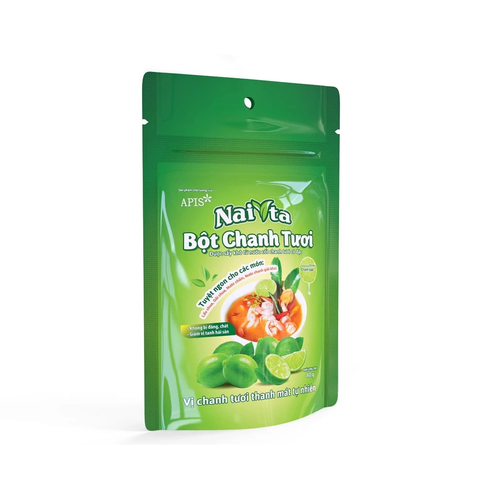 [5 túi] - Bột chanh tươi cô đặc - túi 80g