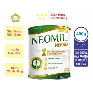 Sữa NEOMIL NEPRO 1_Giá rẻ 400g - Dinh dưỡng giảm protein cho người suy thận.