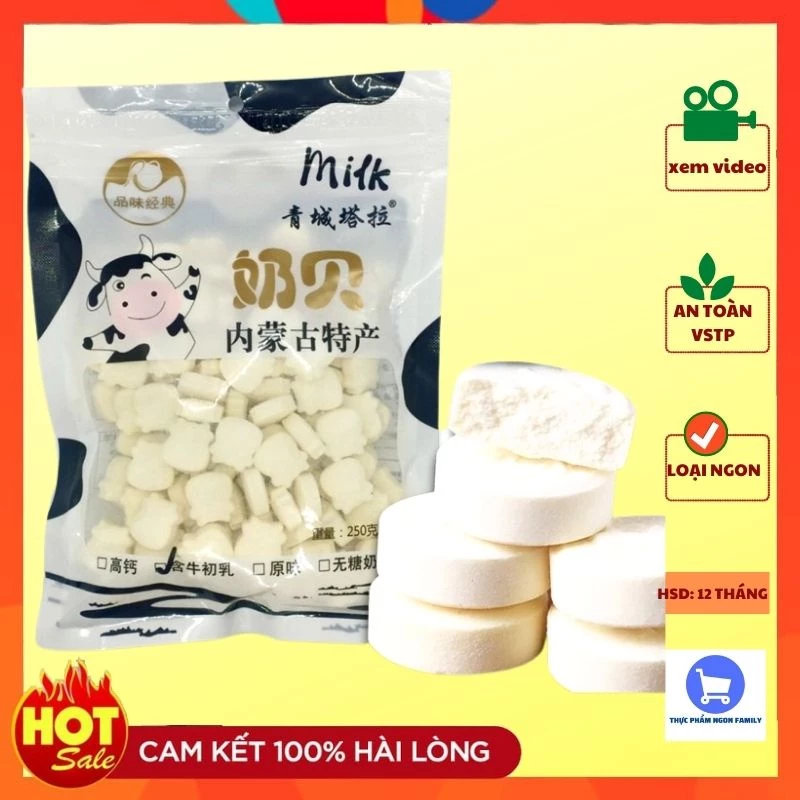 Kẹo sữa bò non đặc sản Nội Mông Trung Quốc gói 250g