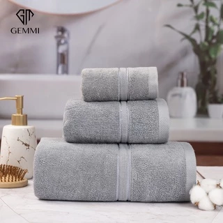 Khăn Gội GEMMI 35x80cm (120gr) Cotton Kháng Khuẩn Mềm Mại, Thấm Hút, An Toàn Thiết Kế Cao Cấp