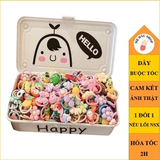 Set 10 dây buộc tóc phong cách hàng quốc cho bé - Dây buộc tóc cho bé nhiều hình dễ thương