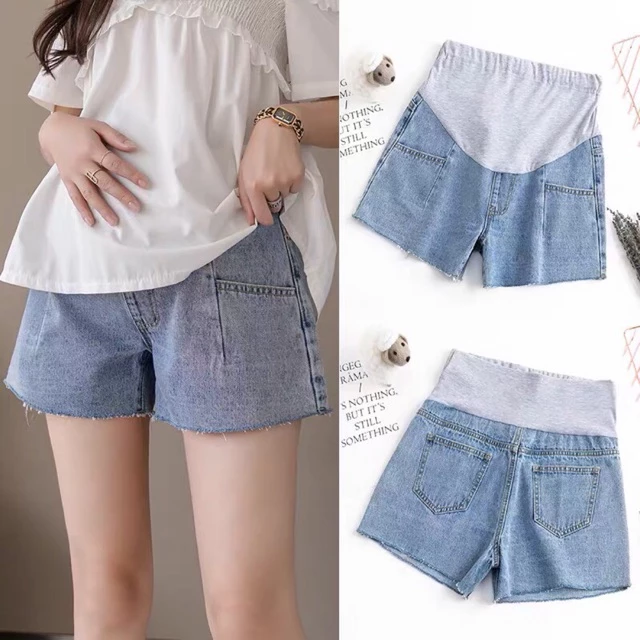 🤰quần short denim mỏng cho mẹ bầu- hàng quảng châu shop(sẵn hàng giao ngay )