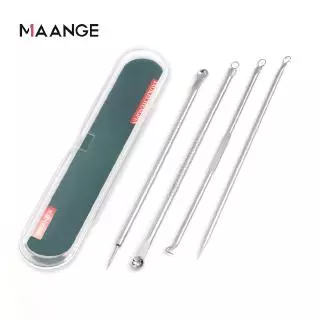 Bộ 4 Que Nặn Mụn Đầu Đen Trứng Cá Mụn Cám Thần Thánh MAANGE 50g