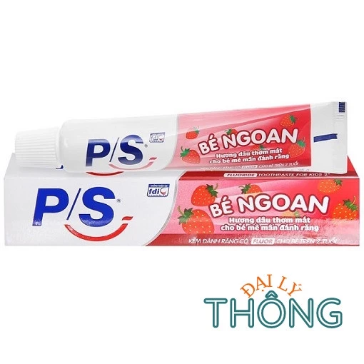 Kem đánh răng trẻ em PS Bé Ngoan P/S Hương Dâu Thơm Mát 35g (Trên 2 Tuổi)