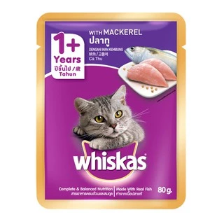 28 gói sốt mèo whiskas bị cá thu 80gr