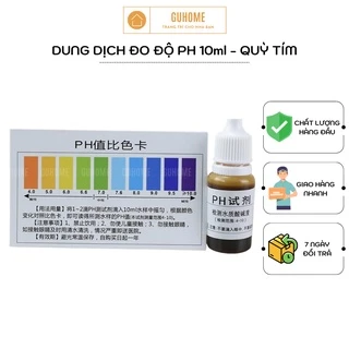 Dung dịch test pH kiểm tra nguồn nước - Thuốc thử ph, dung dịch thử ph 4-10
