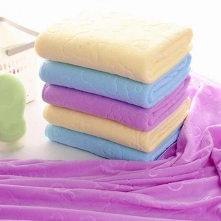 Khăn tắm 100% Microfiber thấm nước, mềm mại 70x140cm ( giao màu ngẫu nhiên )