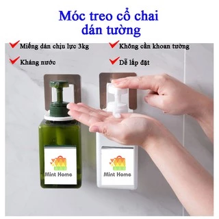 Móc treo chai đựng dầu gội, lọ đựng nước rửa tay, sữa tắm thay thế kệ góc tường nhà tắm đa năng