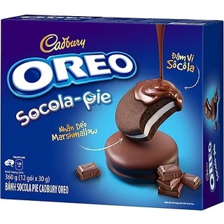 Bánh Oreo Socola-pie nhân Marshmallow hộp 360g (12c x 30g)