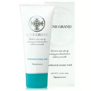 [Chính hãng] Sữa Rửa Mặt Cho Da Dầu, Da Mụn Naris Cosmetic Acne Grand Medicated Creamy Wash