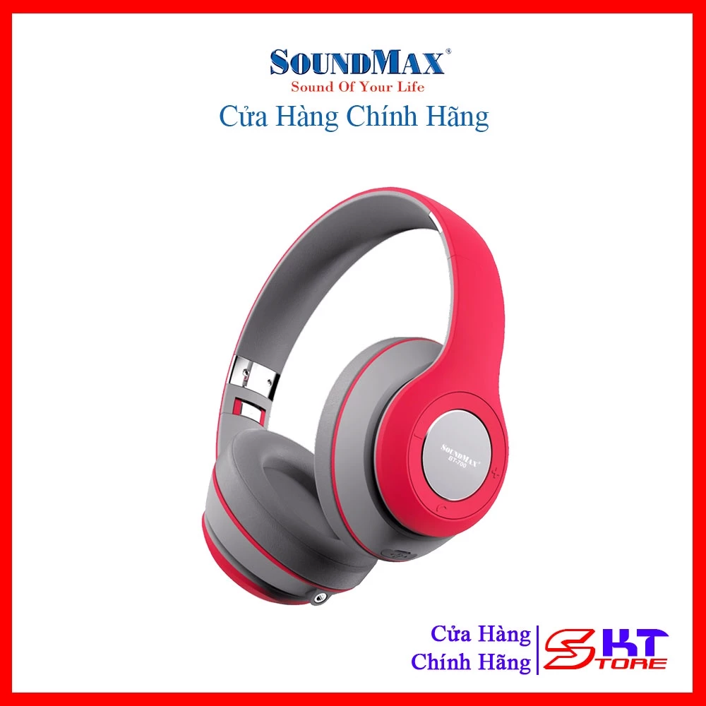 Tai Nghe Bluetooth SoundMax BT700 Trẻ Trung và Cá Tính - Hàng Chính Hãng