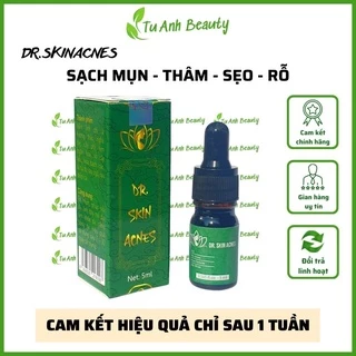 Dr Skinacnes serum sạch bay mụn mờ thâm sẹo thu nhỏ lỗ chân lông dưỡng da làm đẹp da sạch mụn