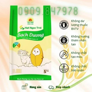 Gạo Hạt Ngọc Trời Bạch Dương 5kg - Dẻo vừa mềm cơm