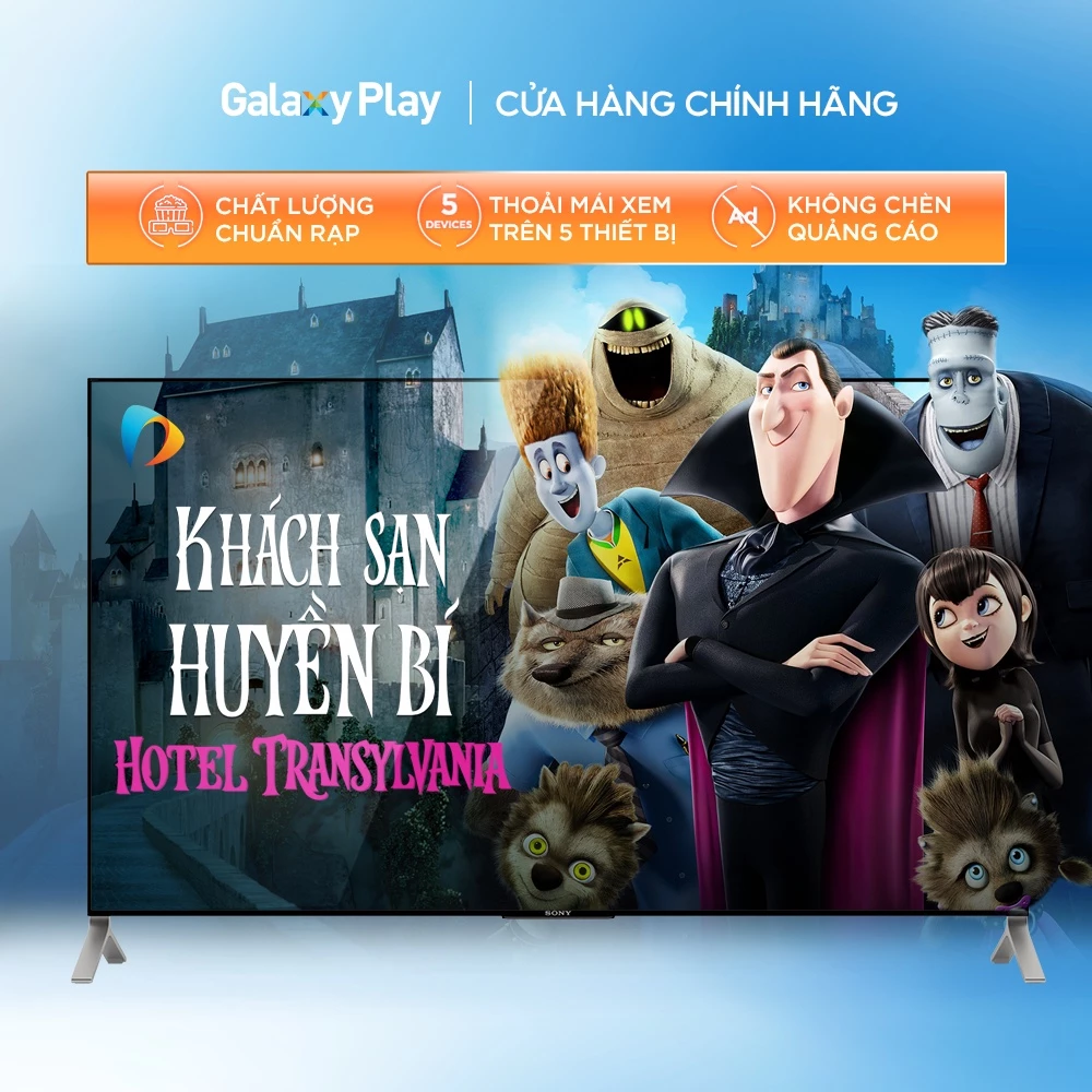 Toàn quốc [E-voucher] - Phim thuê Hotel Transylvania: Khách Sạn Huyền Bí trên ứng dụng Galaxy Play