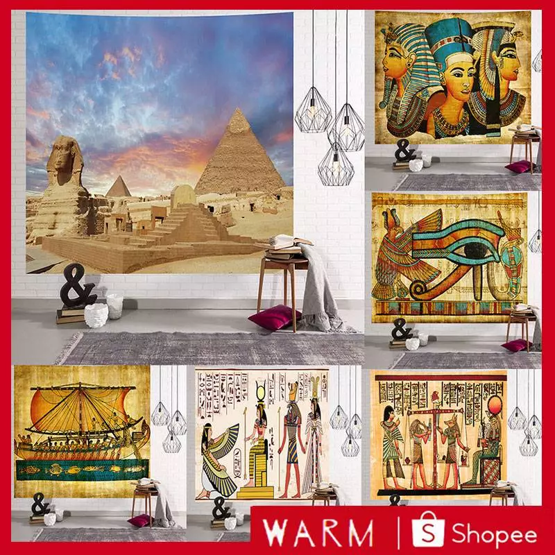 Tấm thảm trang trí Ai Cập cổ đại Tấm thảm trang trí tường Bức tranh tường Vải nhỏ Nền Tấm thảm phòng ngủ Tấm thảm phòng ngủ Tấm thảm trang trí tường vải Vải treo tường Decor phòng hot nhất