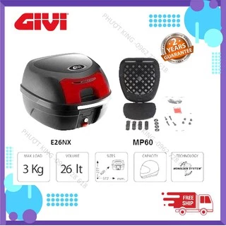 Thùng GIVI E26NX ( tặng kèm đế MP60N - Bảo hành 2 năm)