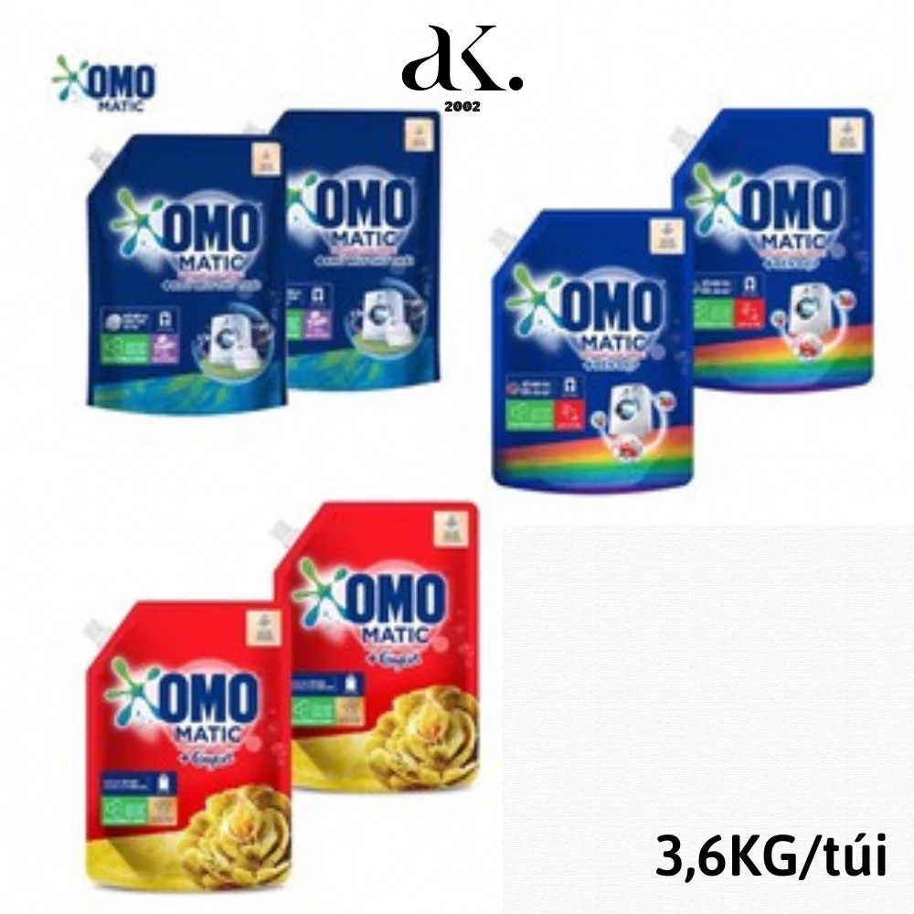 Combo 2 túi Nước Giặt OMO Matic dành cho máy giặt cửa trên/cửa trước 3,6kg và 3,9kg/x2