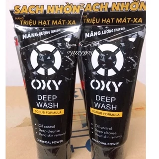 Kem rửa mặt làm sạch sâu có hạt - Oxy Deep Wash Scrub Formula 100g