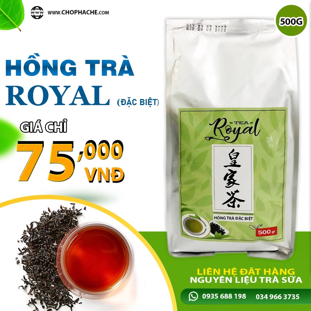 HỒNG TRÀ ĐẶC BIỆT ROYAL 500G - Nguyên Liệu Pha Trà Sữa Truyền Thống [  ĐẬM VỊ TRÀ ] - Tobee Food