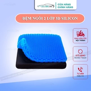 Đệm ngồi hai lớp 3D SILICON cao cấp thoáng khí chống đau mỏi - Nệm Ngồi Ghế Văn Phòng Ô Tô