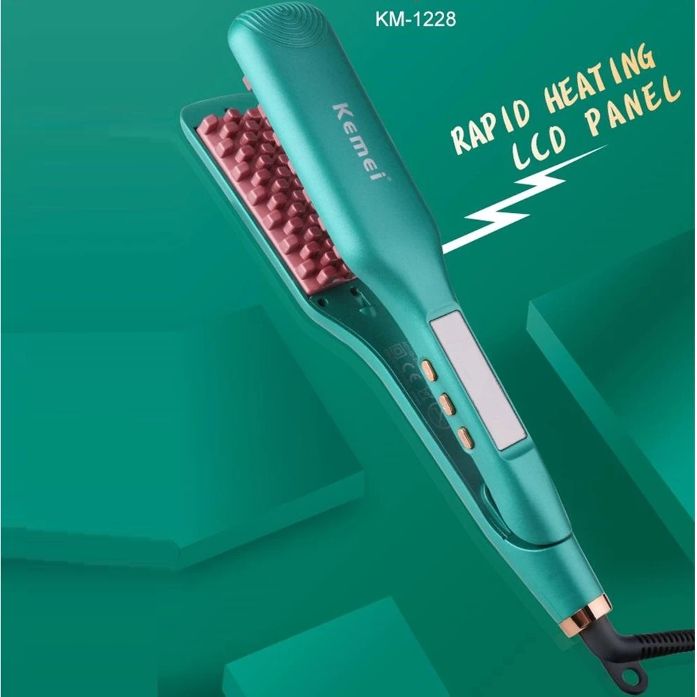 Máy Bấm Dập Vuông Phồng Chân Tóc Kemei KM 1228