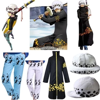 Áo choàng hóa trang / mũ đội đầu thành nhân vật Trafalgar Law trong phim hoạt hình One Piece độc đáo (có bán lẻ)