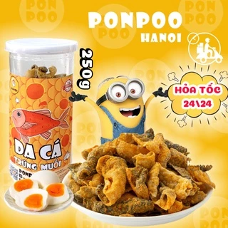 Da Cá Trứng Muối Đồ Ăn Vặt Hấp Dẫn Thế Hệ Trẻ 250g PONPOO