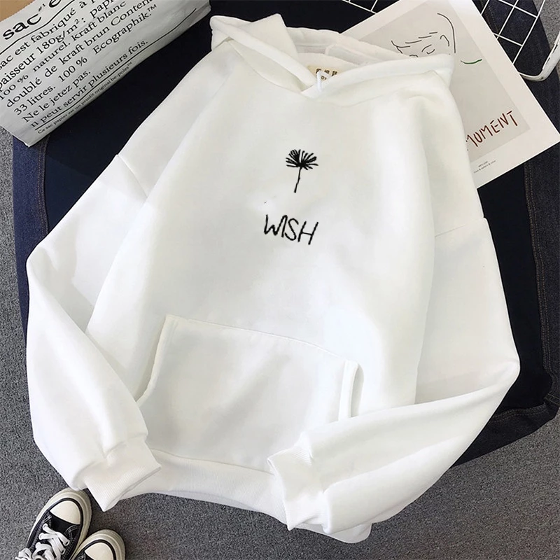 Áo Hoodie Unisex HappyFamily Họa Tiết Mặt Cánh Hoa WishChất Cotton 100 Cao Cấp