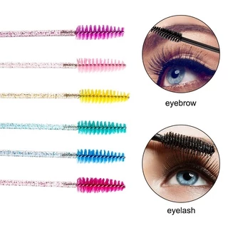 1 Cọ Tay Cầm Mascara Trang điểm chuốt mi vân kim cương