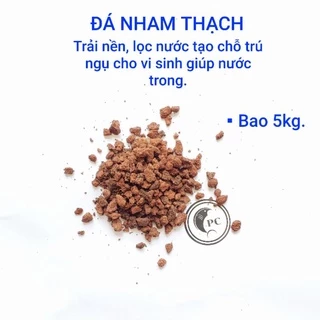 5kg nham thạch đỏ trải nền, lọc nước hồ cá