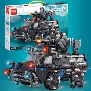 [LEGO 4 IN 1] BỘ ĐỒ CHƠI XẾP HÌNH LEGO Ô TÔ CẢNH SÁT 415 Chi Tiết, Lắp Ráp Trực Thăng,Máy Bay,Tàu Chiến,Ô Tô 4 trong 1