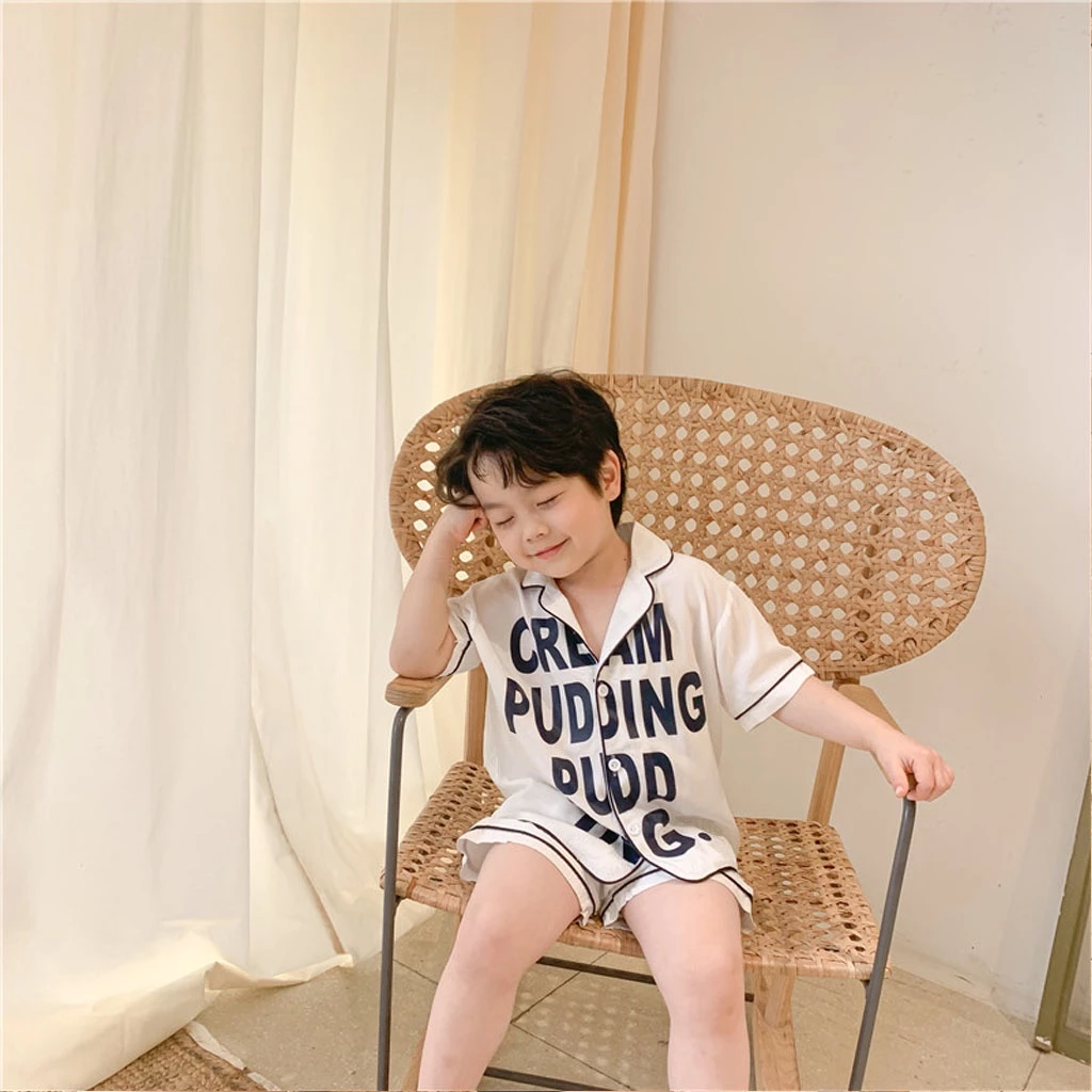 Đồ ngủ lụa cộc tay cho bé LILA KIDS, Đồ bộ Pijama bé trai bé gái mặc đều xinh từ 6-27kg