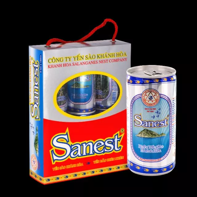 Yến sào SANEST KHÁNH HÒA không đường hộp 6 lon